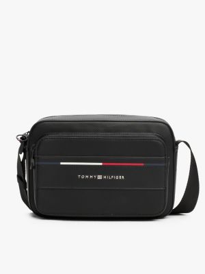 borsa messenger signature nero da uomini tommy hilfiger