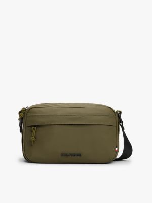 multi textured logo reporter bag for men tommy hilfiger