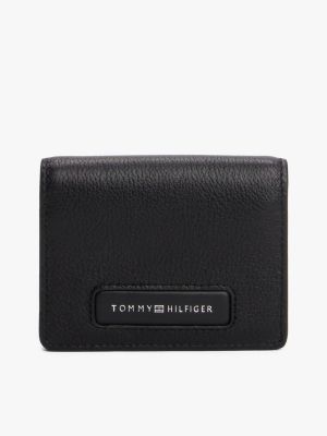 grey creditcardportemonnee met logo voor heren - tommy hilfiger