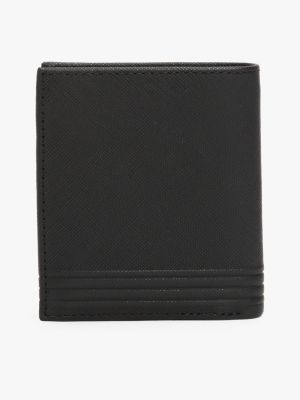 portefeuille deux volets th business en cuir black pour hommes tommy hilfiger