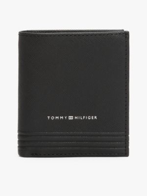 portafogli bifold th business in pelle black da uomini tommy hilfiger