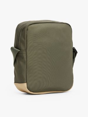 sac reporter essential à bandoulière kaki pour hommes tommy jeans