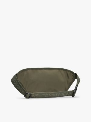 khaki essential bi-colour bum bag for men tommy jeans