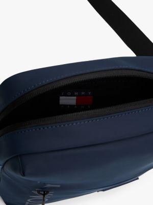 blau essential crossbody-reportertasche für herren - tommy jeans