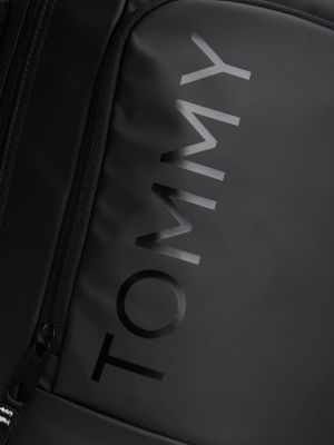 schwarz essential rucksack mit gleichfarbigem logo für herren - tommy jeans