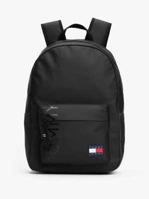 black essential dome logo backpack for men tommy jeans