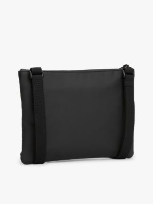 schwarz essential crossbody-etuitasche mit logo für herren - tommy jeans