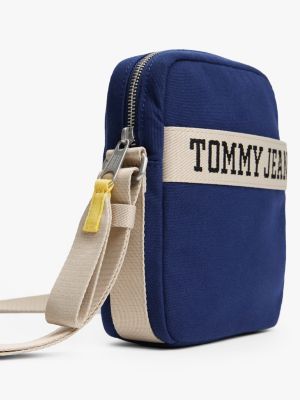 multi retro bi-colour reporter bag for men tommy jeans