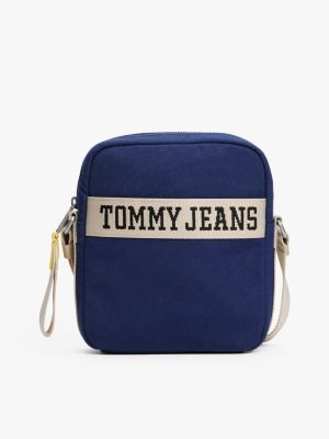 borsa reporter rétro bicolore multi da uomini tommy jeans