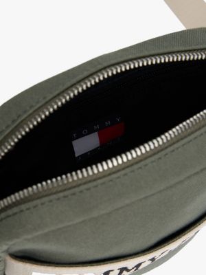 khaki retro zweifarbige reportertasche für herren - tommy jeans