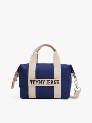 multi retro bi-colour duffel bag for men tommy jeans