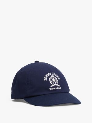 blue crest embroidery baseball cap for men tommy jeans