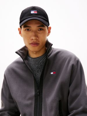 casquette heritage à empiècements en maille noir pour hommes tommy jeans