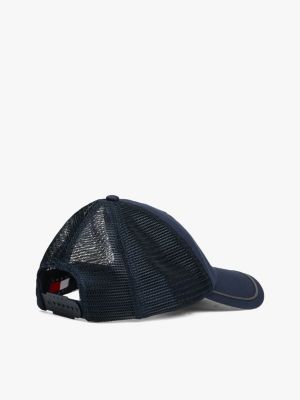 blue heritage mesh panel baseball cap for men tommy jeans