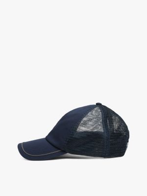 blue heritage mesh panel baseball cap for men tommy jeans