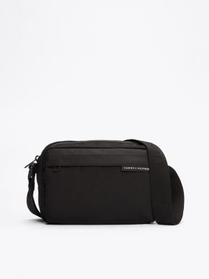 black repeat logo reporter bag for men tommy hilfiger