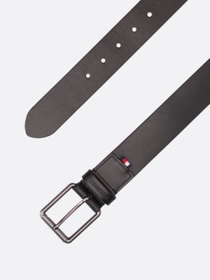 black casual square buckle leather belt for men tommy hilfiger