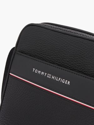 czarny listonoszka th business corporate dla mężczyźni - tommy hilfiger