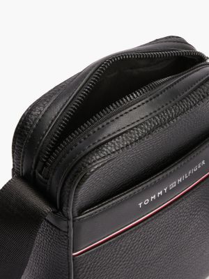 black th business corporate reporter bag for men tommy hilfiger