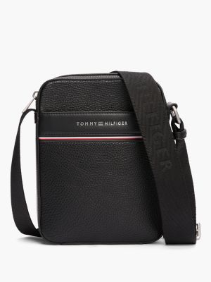 black th business corporate reporter bag for men tommy hilfiger