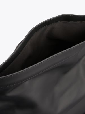 schwarz rolltop-rucksack mit logo für herren - tommy hilfiger