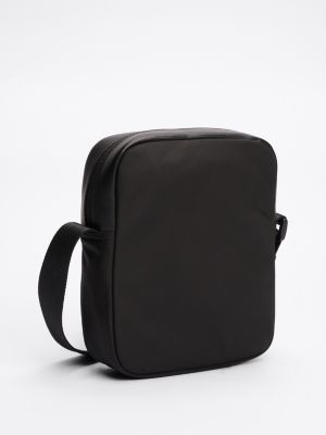 black essential logo reporter bag for men tommy jeans