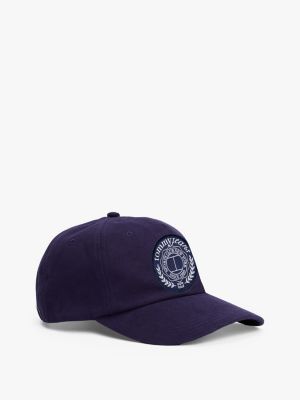 purple logo patch baseball cap for men tommy jeans