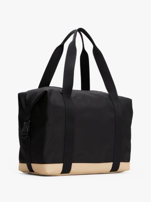 black essential duffel bag for men tommy jeans