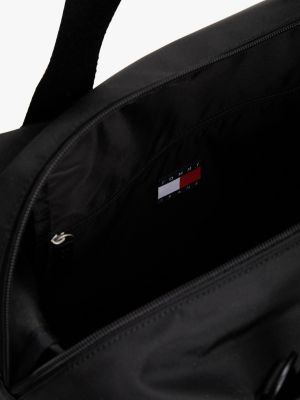 czarny torba typu duffel essential dla mężczyźni - tommy jeans