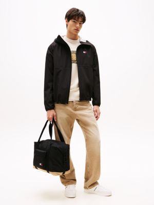 black essential duffel bag for men tommy jeans