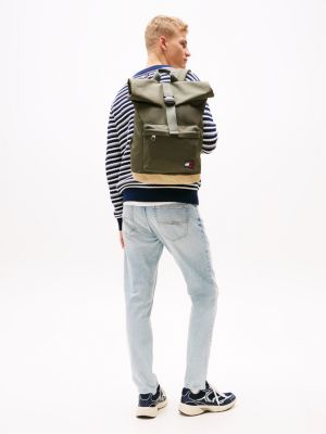 multi essential rucksack mit rolltop für herren - tommy jeans