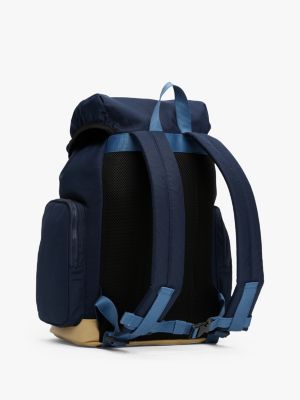 multi essential flap backpack for men tommy jeans