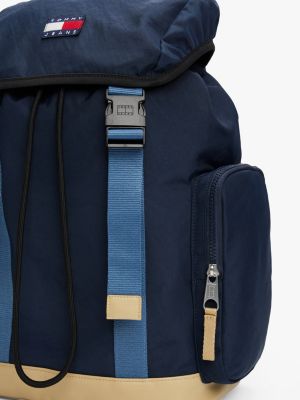 multi essential flap backpack for men tommy jeans