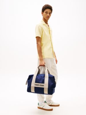 multi retro duffel bag for men tommy jeans