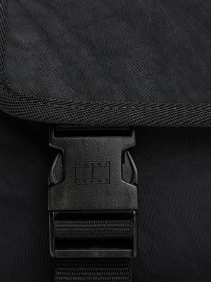 schwarz essential crossbody-messenger-tasche für herren - tommy jeans