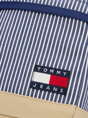 multi essential gestreifte reportertasche für herren - tommy jeans