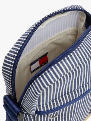 multi essential stripe reporter bag for men tommy jeans