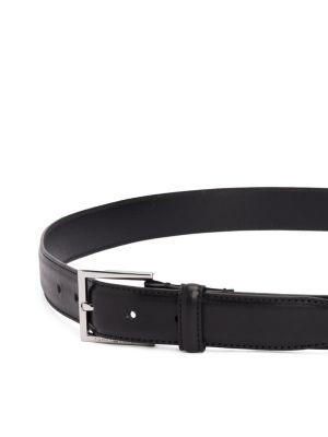 black square buckle leather belt for men tommy hilfiger