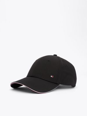 black corporate enamel flag baseball cap for men tommy hilfiger