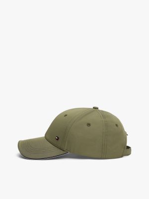 cappello da baseball con bandierina verde da uomini tommy hilfiger