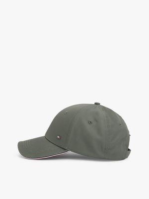 grau corporate baseball-cap mit emaille-flag für herren - tommy hilfiger