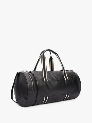 sac duffle city à logo noir pour hommes tommy jeans