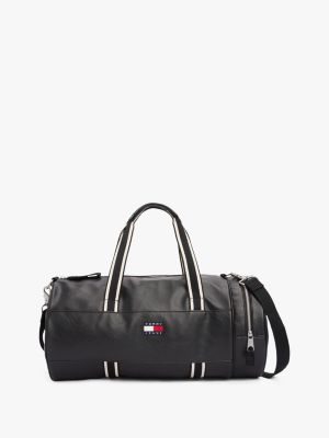 black city logo duffel bag for men tommy jeans