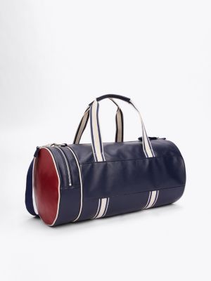 blue city logo duffel bag for men tommy jeans