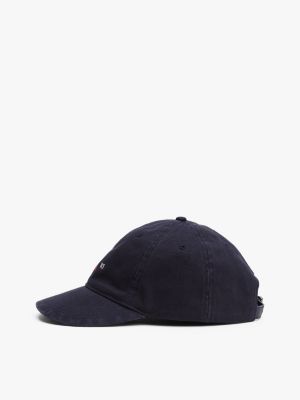 blau baseball-cap mit aufgestickter flag für herren - tommy hilfiger