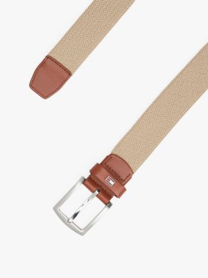 cintura con fibbia quadrata multi da uomini tommy hilfiger