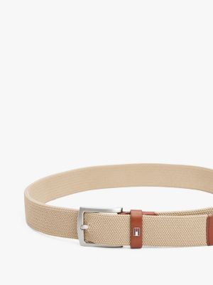 multi square buckle textured belt for men tommy hilfiger