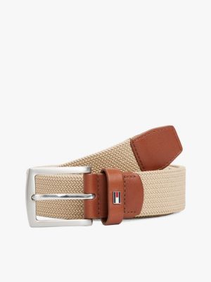 multi square buckle textured belt for men tommy hilfiger