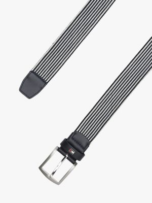 ceinture texturée à boucle carrée multi pour hommes tommy hilfiger