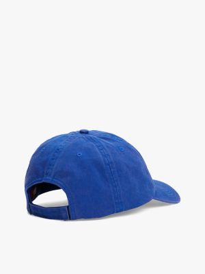 casquette à finition délavée bleu pour hommes tommy jeans